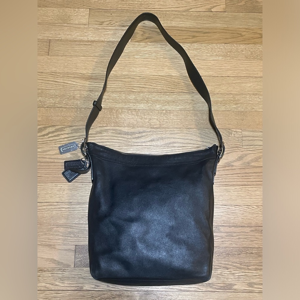 COACH Legacy Leather Slim Duffle Convertible Crossbody Shoulder Messenger Bag - Picture 2 of 16